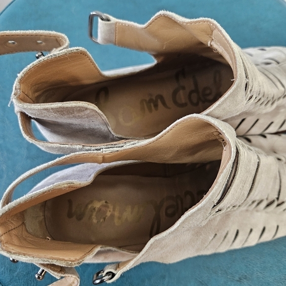 Sam Edelman Pierson Woven Cutout Booties in Putty Size 9 - Picture 10 of 10